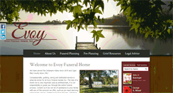 Desktop Screenshot of evoyfuneralhome.com