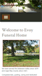 Mobile Screenshot of evoyfuneralhome.com